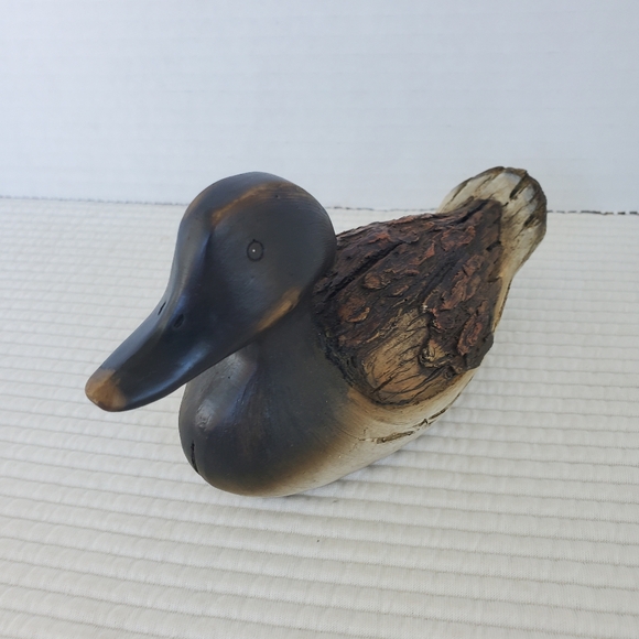 Wood Duck Figurine Bird Vintage 6.5"x3.5" - Picture 2 of 7